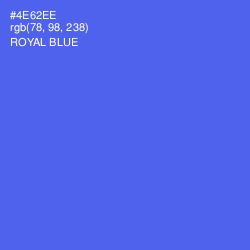 #4E62EE - Royal Blue Color Image